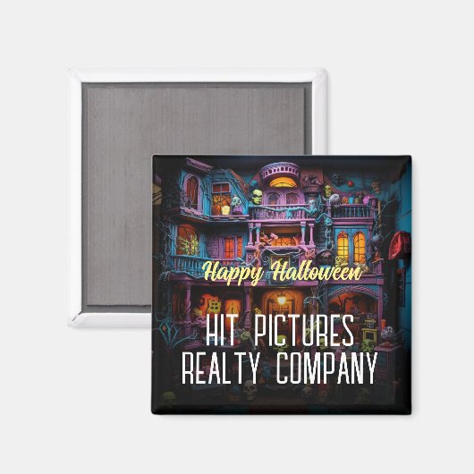 Happy Halloween Horror Realtor Contractor Magnet (Vorderseite/Rückseite)