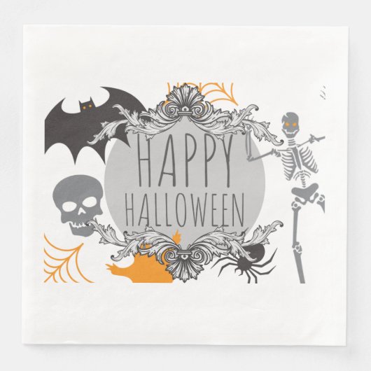 Happy Halloween - Horror Serviette (Vorderseite)