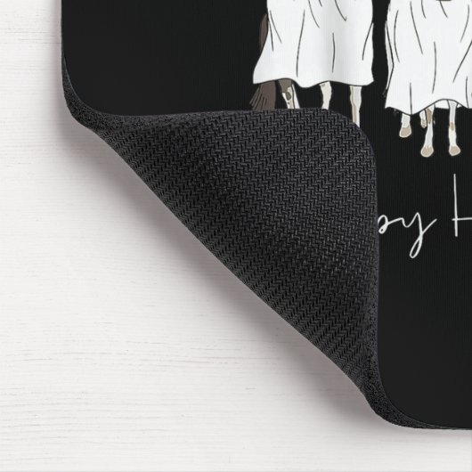 Happy Halloween Horse Ghost 2025 Mousepad (Ecke)