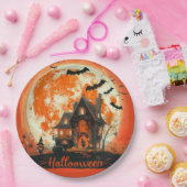 Happy Halloween House Niedlich & Festivals Hallowe Pappteller