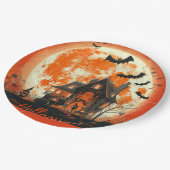 Happy Halloween House Niedlich & Festivals Hallowe Pappteller