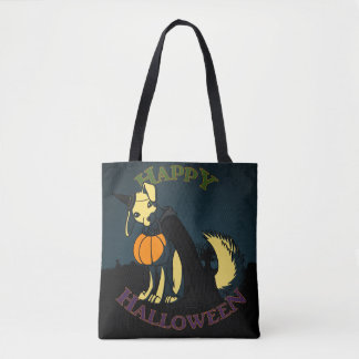 Happy Halloween Hund Tasche