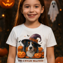 Happy Halloween Hund und Pumpkins T - Shirt