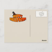 Happy Halloween Hunde in Pumpkin Postkarte (Rückseite)