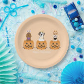 Happy Halloween Hunde in Pumpkins Pappteller (Party)