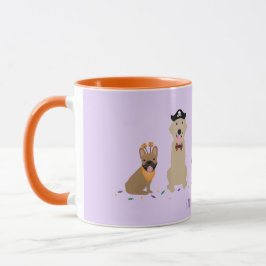 Happy Halloween Hunde Lila Tasse