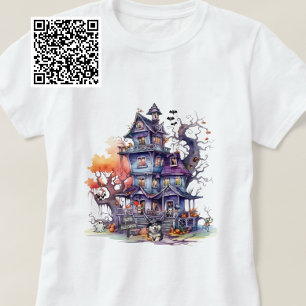 Happy Halloween Husky Hexe und Spooky Friends T-Shirt