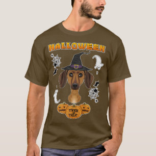 Happy Halloween I Dog Lover I Dackel 4296 T-Shirt
