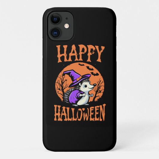 Happy Halloween Igel Hexe Case-Mate iPhone Hülle (Rückseite)