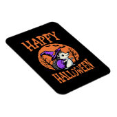 Happy Halloween Igel Hexe Magnet (Rechte Seite)