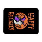 Happy Halloween Igel Hexe Magnet (Horizontal)