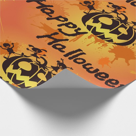 Happy Halloween Illustration Geschenkpapier