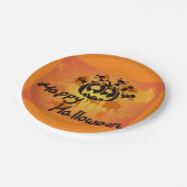Happy Halloween Illustration Pappteller (Schrägansicht)