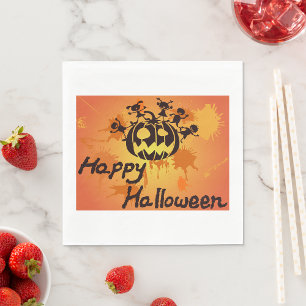 Happy Halloween Illustration Serviette