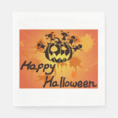 Happy Halloween Illustration Serviette (Vorderseite)