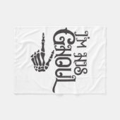 Happy Halloween Im seinem Ghoul Skull Hand Fleecedecke (Vorderseite (Horizontal))