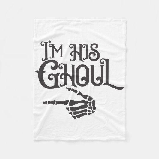Happy Halloween Im seinem Ghoul Skull Hand Fleecedecke (Vorderseite)