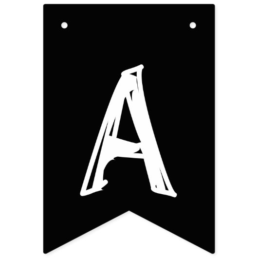 Happy Halloween in Halloween Farben Wimpelkette (Zweite Fahne)