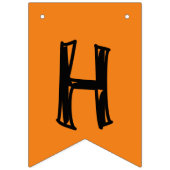 Happy Halloween in Halloween Farben Wimpelkette (Erste Fahne)