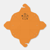 Happy Halloween individuelle Name Leckerei schwarz Geschenkschachtel (Ungefaltet)