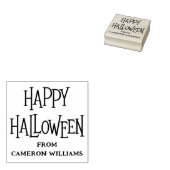 Happy Halloween individuelle Name oder Text Gummistempel (Stempel)