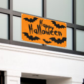 Happy Halloween Innen- oder Außenbanner mit Fleder Banner (Äußeres Gebäude)