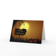 Happy Halloween Jack Die Lantern Pumpkins Card