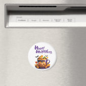 Happy Halloween Jack-O-Lantern Brew Cup Magnet (In Situ (Geschirrspüler))