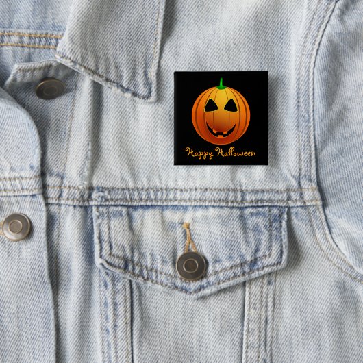 Happy Halloween Jack 'o Lantern Button (Beispiel)