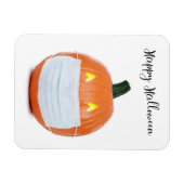 Happy Halloween Jack 'o Lantern in Gesichtsmaske Magnet (Horizontal)