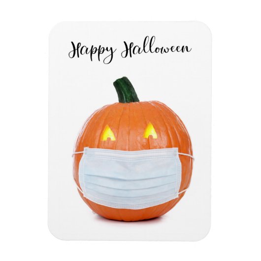 Happy Halloween Jack 'o Lantern in Gesichtsmaske Magnet (Vertikal)