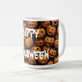 Happy Halloween Jack-o-Lantern Kaffeetasse (VorderseiteRechts)