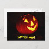 Happy Halloween Jack o' Lantern Postcard Postkarte (Vorne/Hinten)
