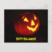 Happy Halloween Jack o' Lantern Postcard Postkarte (Vorderseite)
