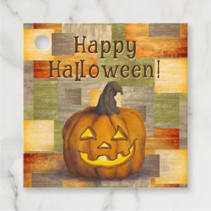 Happy Halloween Jack O' Lantern Pumpkin Geschenkanhänger