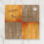 Happy Halloween Jack O' Lantern Pumpkin Geschenkanhänger (Rückseite)