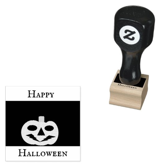 Happy Halloween Jack-o’-lantern Rubber Stamp Gummistempel (Stempel)