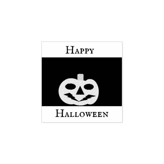 Happy Halloween Jack-o’-lantern Rubber Stamp Gummistempel (Prägung)