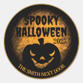 Happy Halloween Jack-O-Lantern Stickers (Vorderseite)