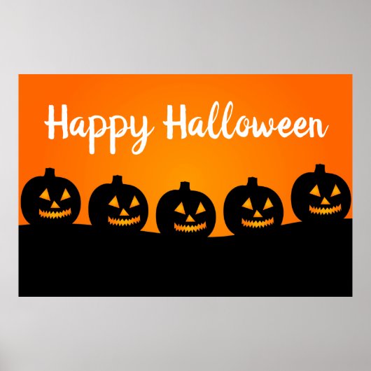 Happy Halloween Jack-O-Lanterns Poster (Vorne)