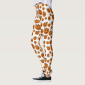 Happy Halloween Jack-o-Laternen Kürbis Leggings (Links)
