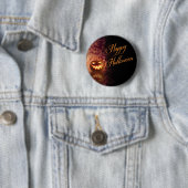 Happy Halloween Jack O'Lantern Black und Orange Button (Beispiel)