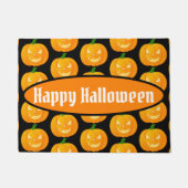 Happy Halloween Jack O'Lantern Pattern Fußmatte (Vorderseite)