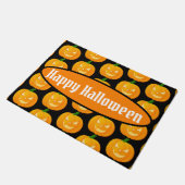 Happy Halloween Jack O'Lantern Pattern Fußmatte (Schrägansicht)