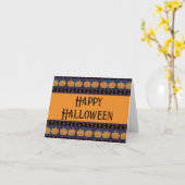 Happy Halloween Jack O'Lanterns Karte (Gelbe Blume)