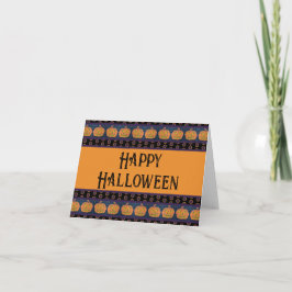 Happy Halloween Jack O'Lanterns Karte