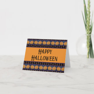 Happy Halloween Jack O'Lanterns Karte