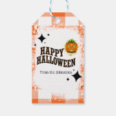 Happy Halloween Jackolantern Pumpkin Geschenkanhänger (Rückseite)