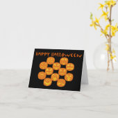 Happy Halloween Jackolanterns Karte (Gelbe Blume)