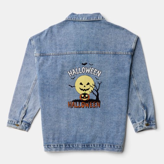 Happy Halloween Jeansjacke (Rückseite)